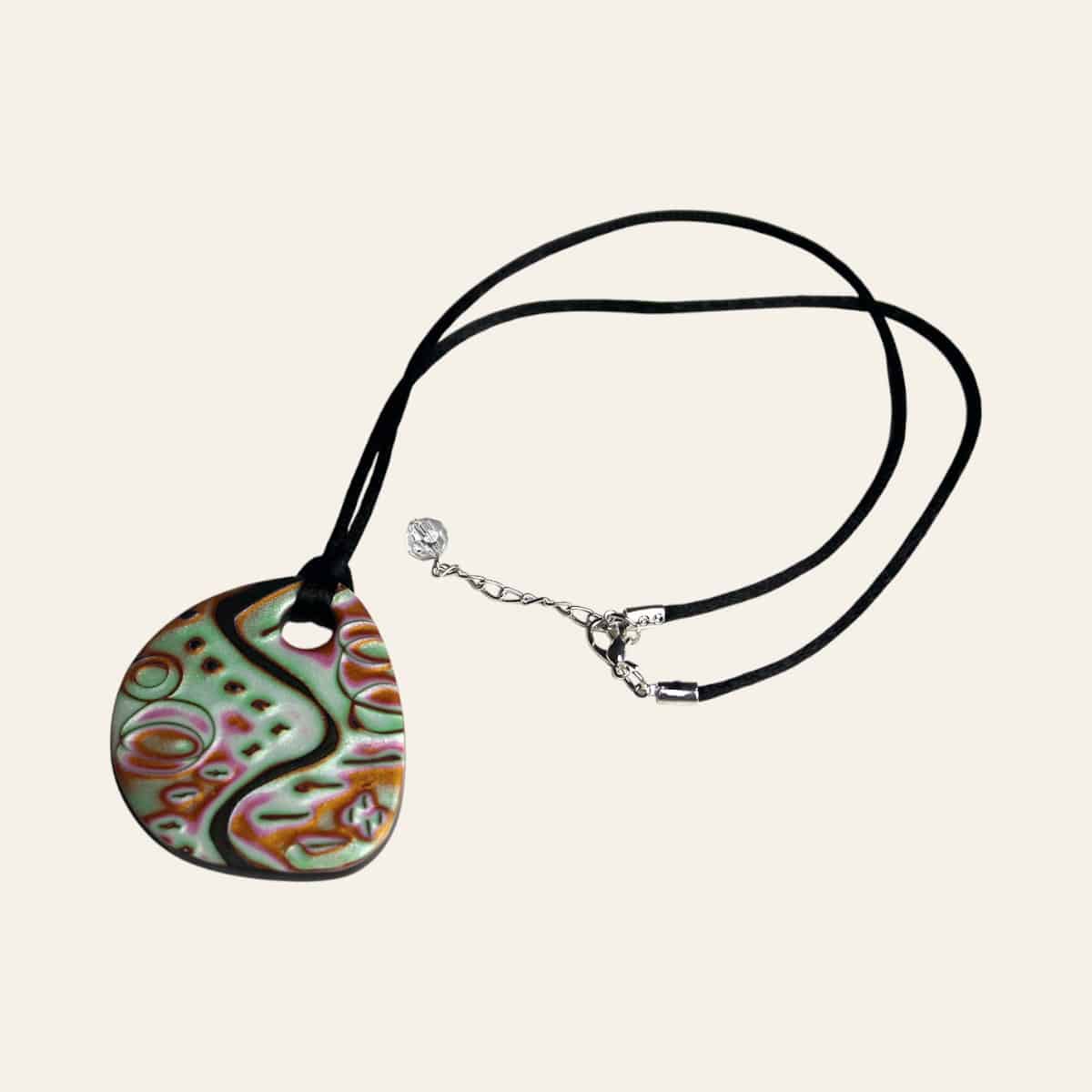 Colgante Mokume Metalizado