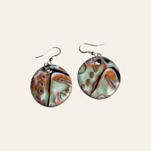 Pendientes Mokume Metalizado