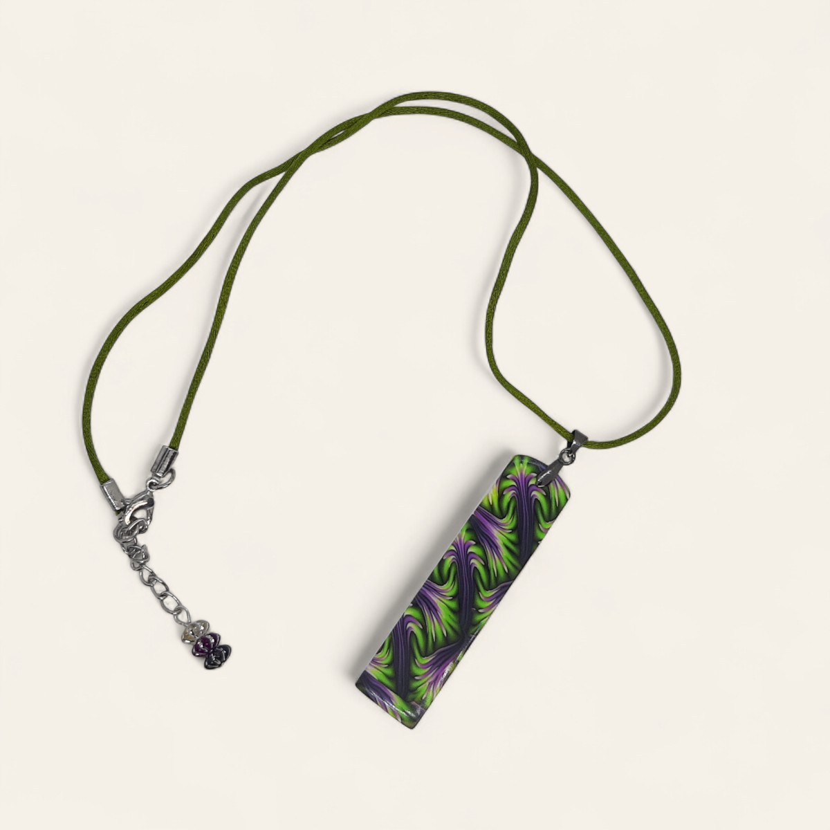 Colgante Paraíso Floral Rectangular
