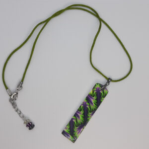 Colgante paraíso floral rectangular