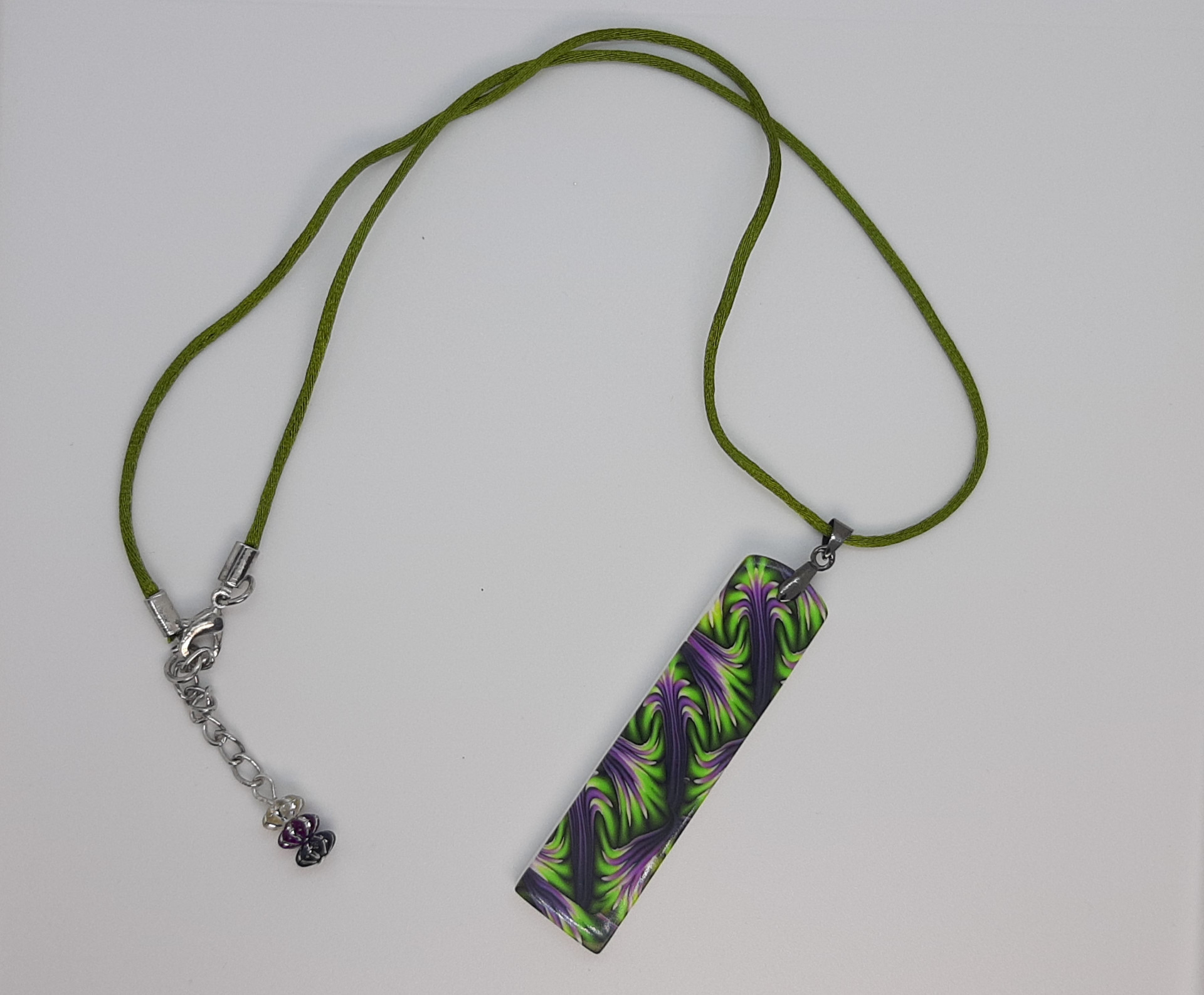 Colgante paraíso floral rectangular