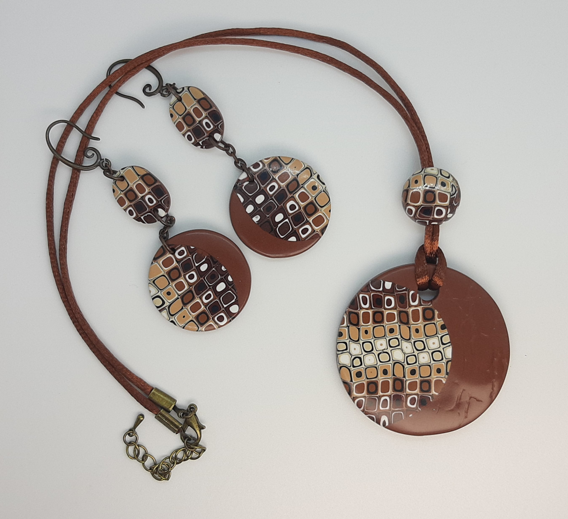 Pendientes retro combinado - Imagen 3