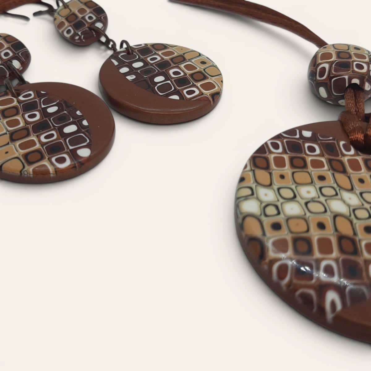 Pendientes retro combinado - Imagen 5