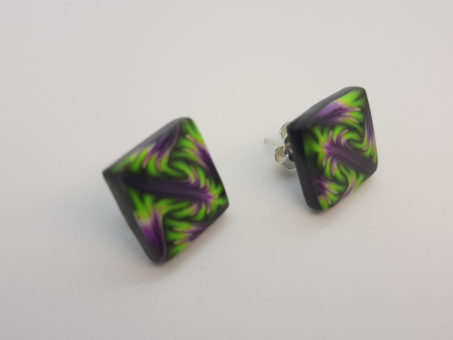 Pendientes Botón Arcilla Polimérica