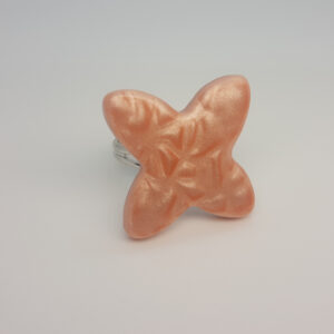 Anillo metalizado rosa