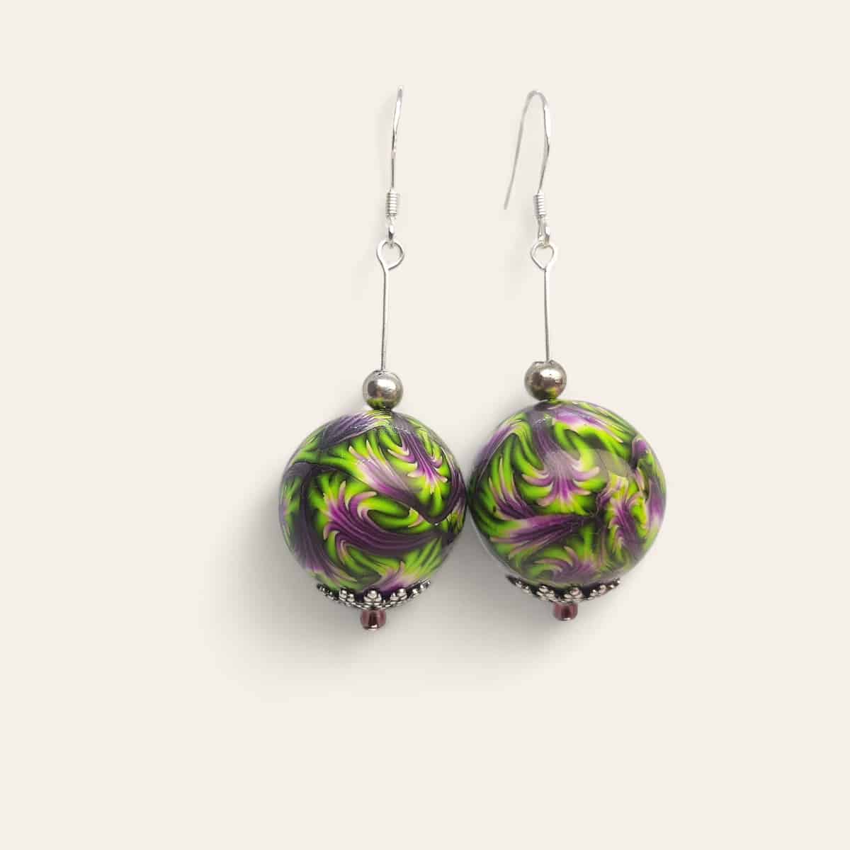 Pendientes Paraíso Floral Esfera - Imagen 3