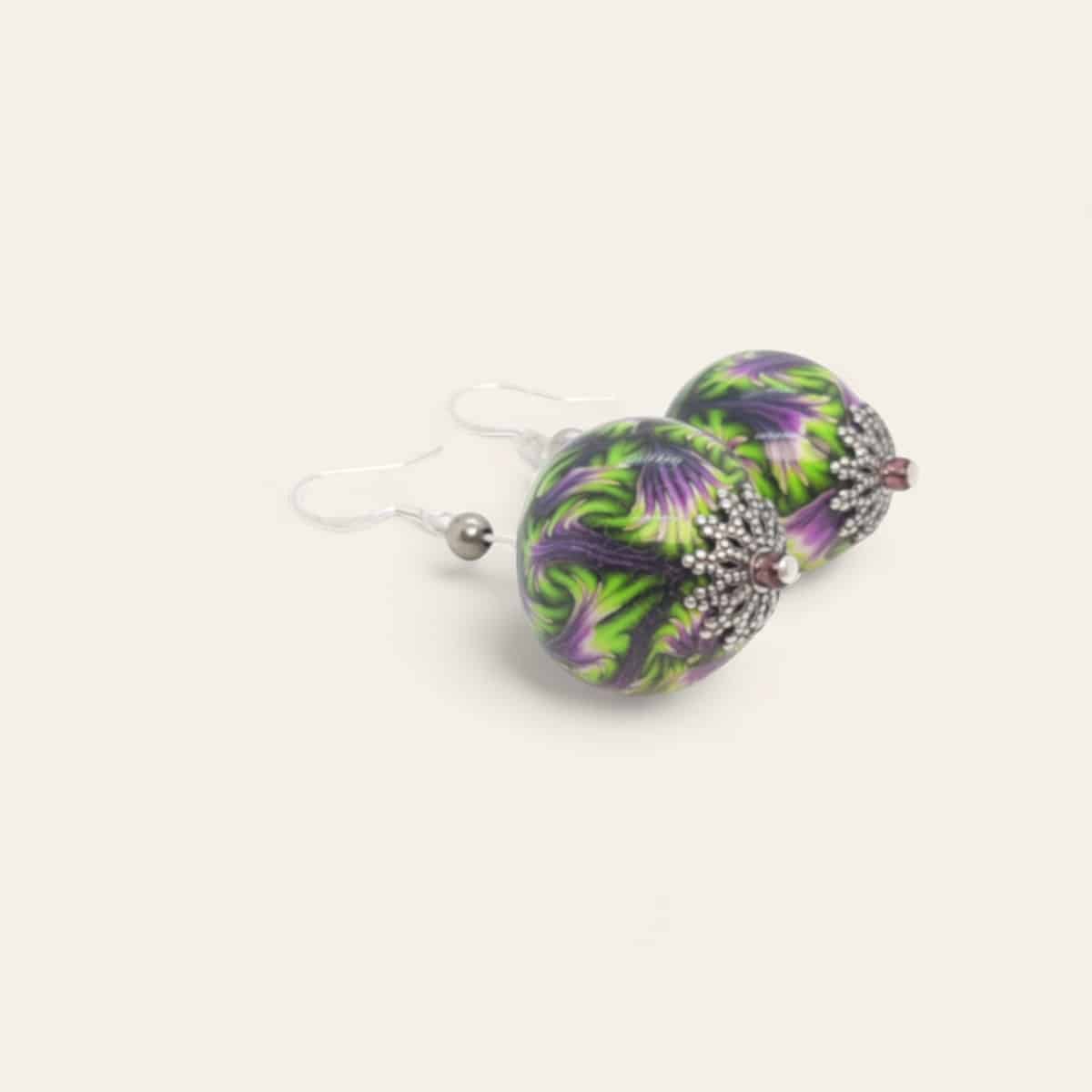 Pendientes Paraíso Floral Esfera - Imagen 2