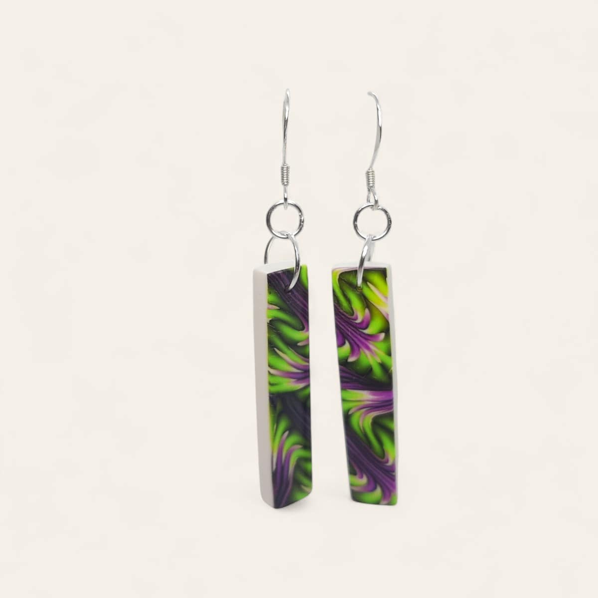 Pendientes Paraíso Floral Rectangular - Imagen 2