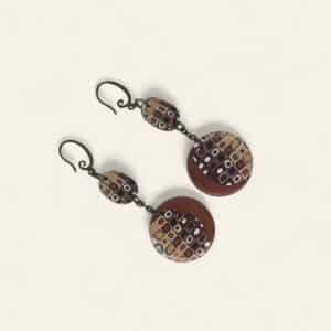 Pendientes retro combinado