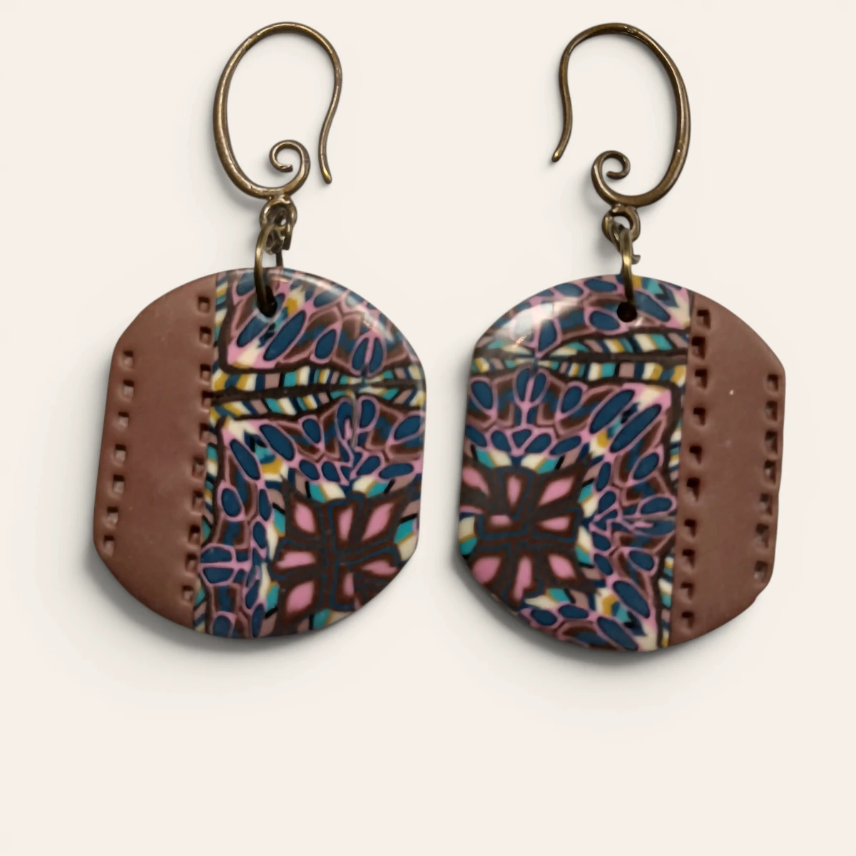 Pendientes Mosaico Riviera Costura secundaria